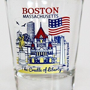 Boston Massachusetts Great American Cities Collection Shot Glass