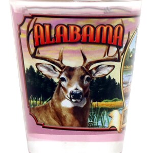 Alabama State Mural Shot Glass jks