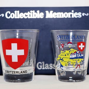 Switzerland Souvenir Boxed Shot Glass Set (Set of 2)