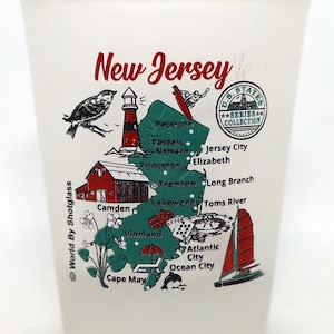 New Jersey US States Series Collection Shot Glass