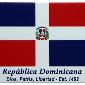 Dominican Republic Flag Caribbean Fridge Collector&#39;s Souvenir Magnet 2.5&quot; X 3.5