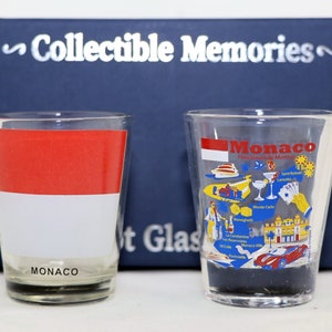 Monaco Souvenir Boxed Shot Glass Set (set Of 2)