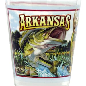 Arkansas State Mural Shot Glass