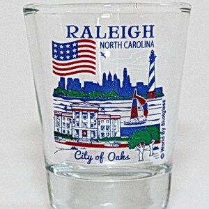 Raleigh North Carolina Great American Cities Collection Shot Glass