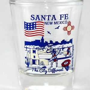 Santa Fe New Mexico Great American Cities Collection Shot Glass
