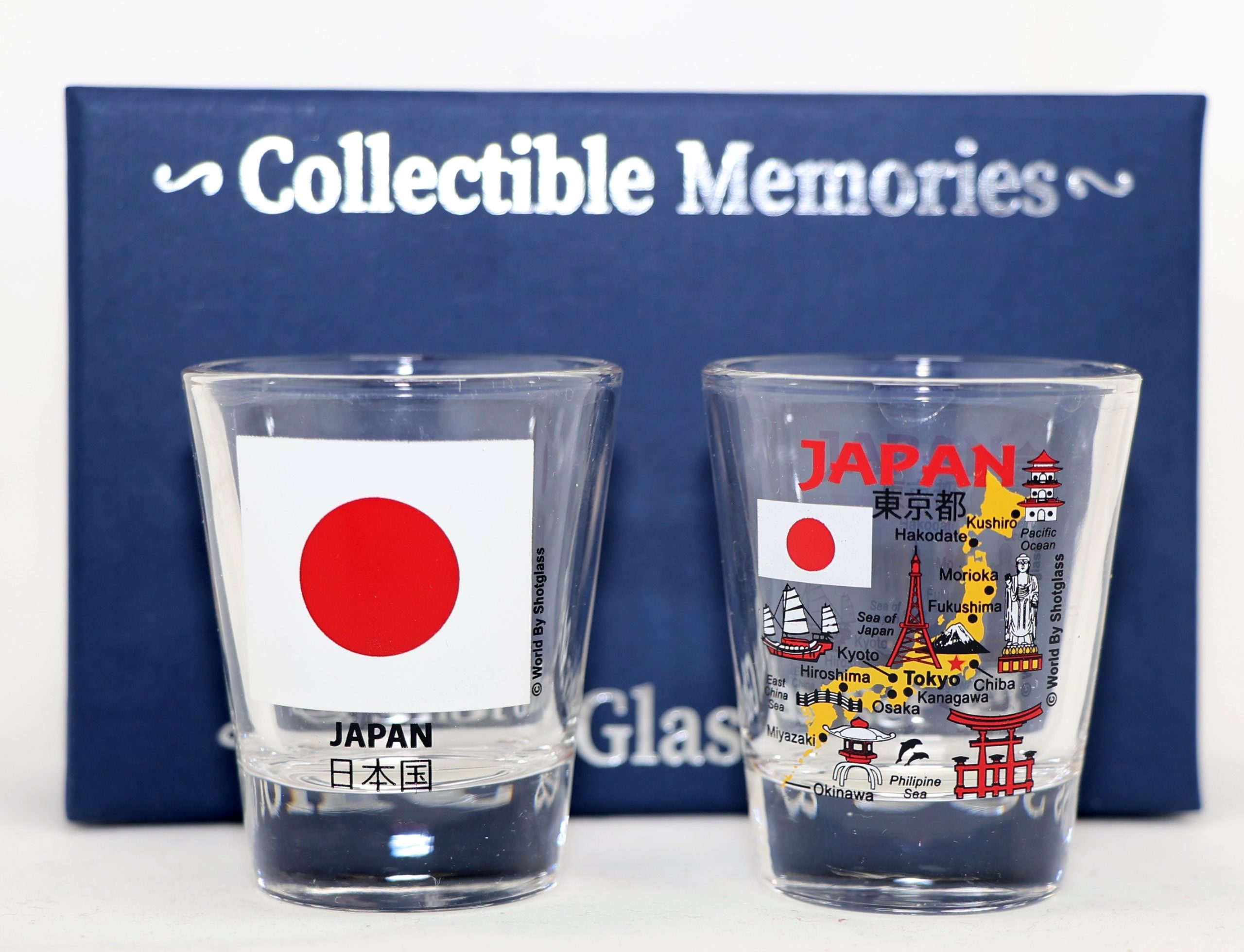 Japan Souvenir Boxed Shot Glass Set (set of 2) - Etsy