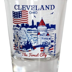 Cleveland Ohio Great American Cities Collection Shot Glass