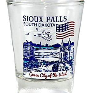Sioux Falls South Dakota Great American Cities Collection Shot Glass