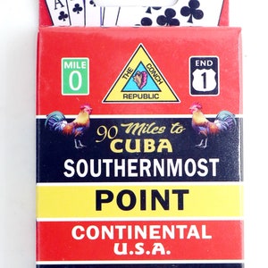 Key West Florida Boje Sammler Andenken Spielkarten mit Header