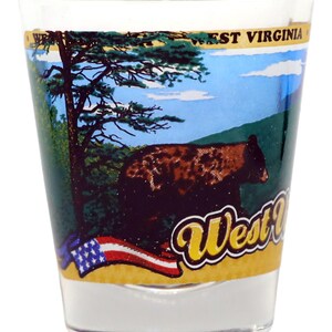 West Virginia State Wraparound Shot Glass By World By Shotglass