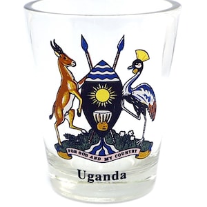 Uganda Coat Of Arms Shot Glass