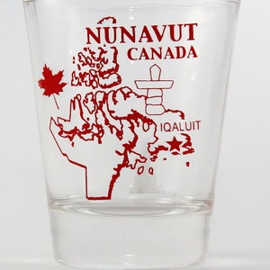 Nunavut Canada (8 In Series Of 13) Shot Glass. Collect Them All!