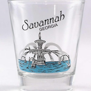 Savannah Georgia Forsyth Park Fountain Shot Glass