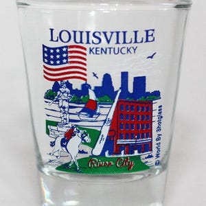 Louisville Kentucky Great American Cities Collection Shot Glass