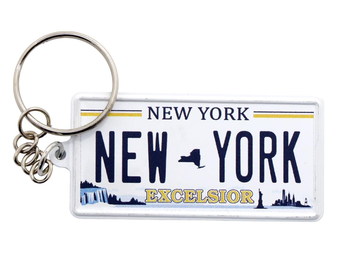 New York Excelsior License Plate Aluminum Ultra-slim Rectangular
