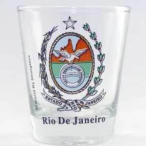 Rio De Janeiro Brazil Coat Of Arms Shot Glass