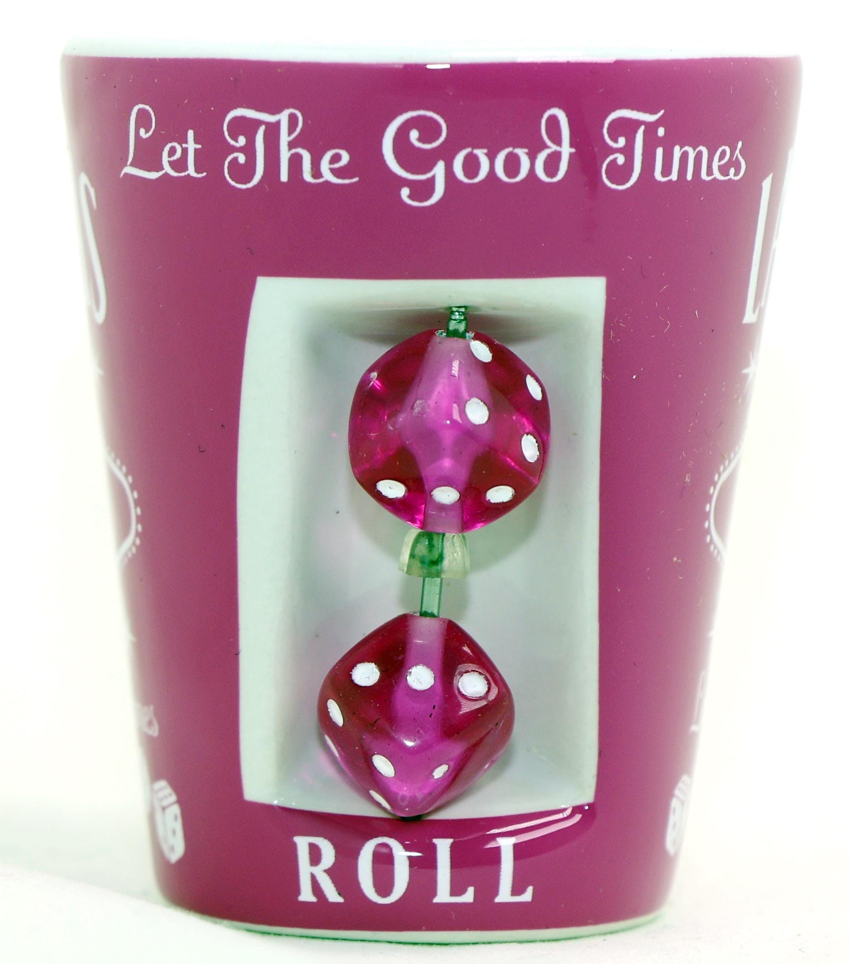 Bicchierino Da Liquore 3D Las Vegas: A Forma Di Bikini, Rosa E Bianco, 5,7cm, Da Collezione - copertina