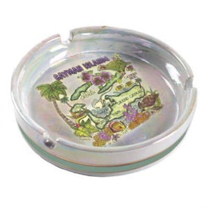 Cayman Islands Porcelain Ashtray 5&quot;