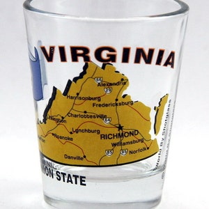 Virginia The Old Dominion State All-American Collection Shot Glass