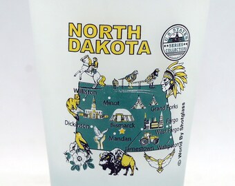 North Dakota State Bison Round Shot Glass – Officially Licensed 2 Oz Collegiate Glassware