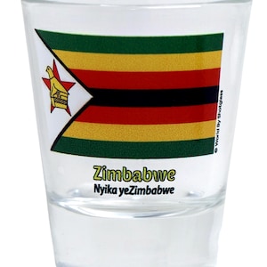 Zimbabwe Flag Shot Glass