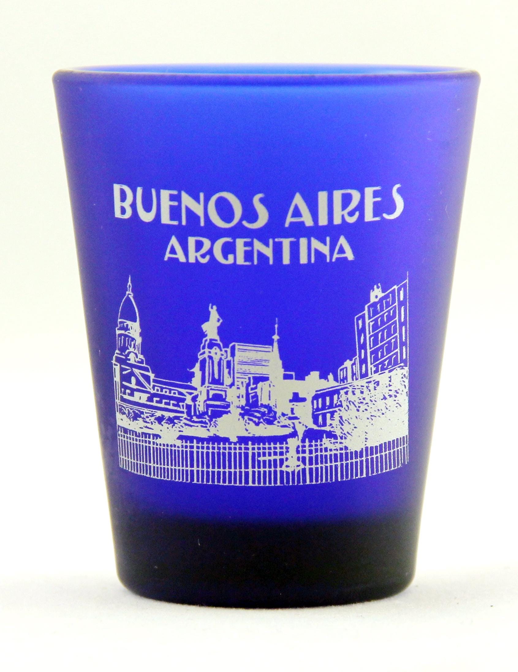 Buenos Aires Argentina Cobalt Blue Shot Glass By World By