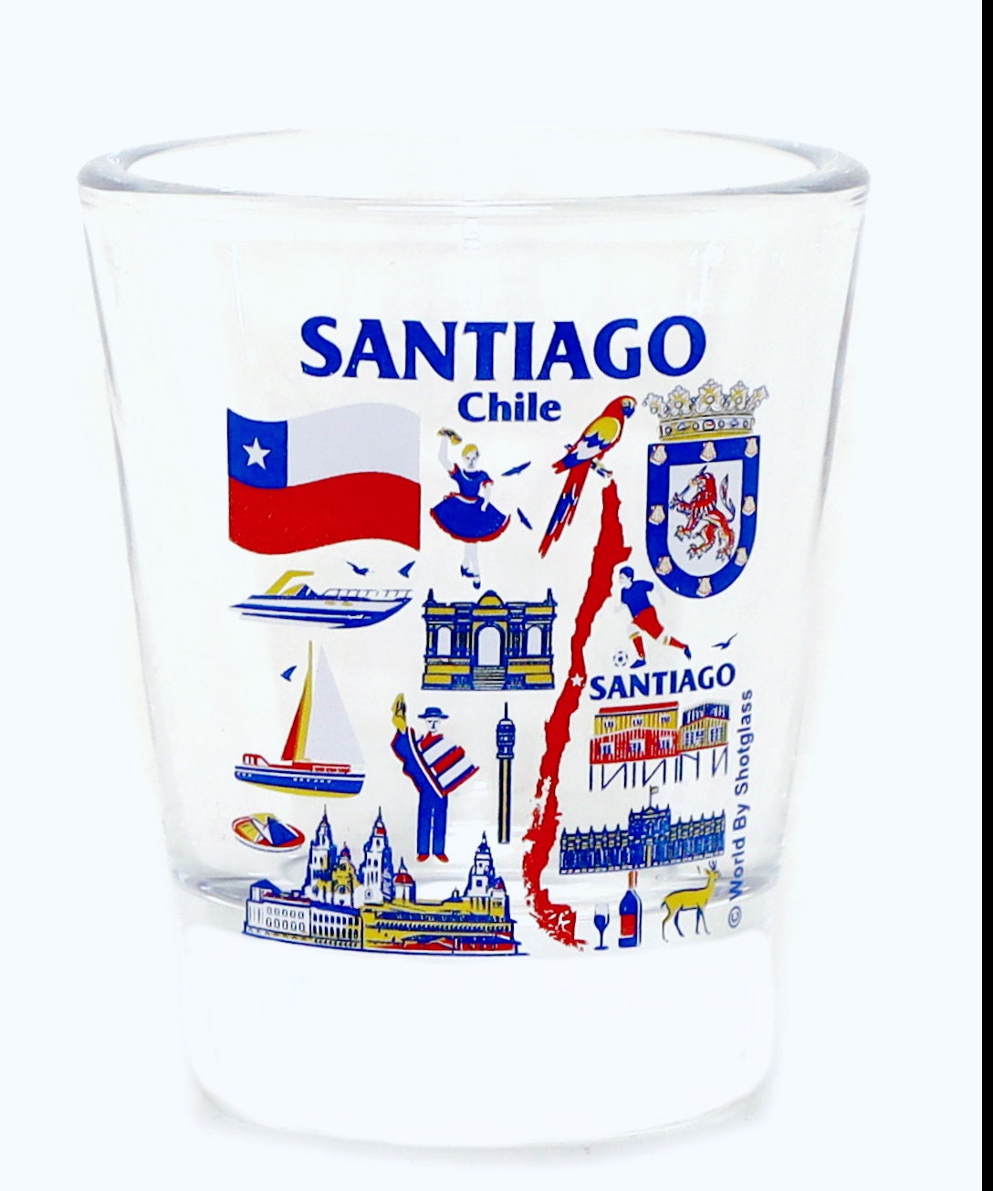 Verre à Shot Souvenir Cancun Mexique - Bleu Cobalt Givré - Dimensions 6,3x5,1 Cm - Pièce Rare Et Collector
