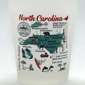 North Carolina US States Series Collection Shot Glass