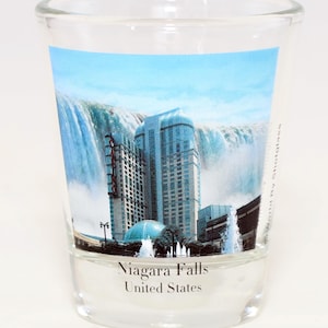 Niagara Falls United States Color Photo Shot Glass
