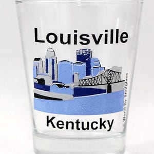 Louisville Kentucky Skyline Shot Glass