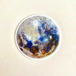 Celestial Moon Sticker, 2x2 inches