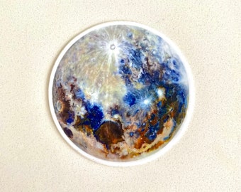 Celestial Moon Sticker, 2x2 inches