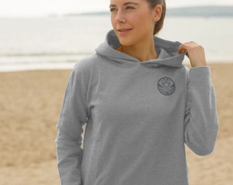 Sweat à capuche décontracté pour femme Adventure The Wild. Fabriqué avec du coton durable