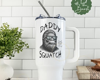 Sasquatch 40oz Tumbler, Cryptid Gifts for Him, Bigfoot Travel Cup