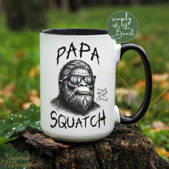 Sasquatch Mug, Cryptid Coffee Cup, BigFoot Gifts for Him
