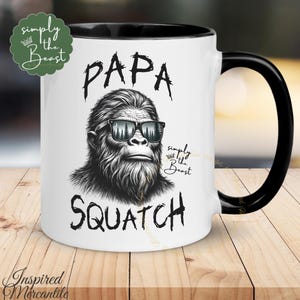 Sasquatch Mug, Cryptid Coffee Cup, BigFoot Gifts for Him 11 fluid ounces