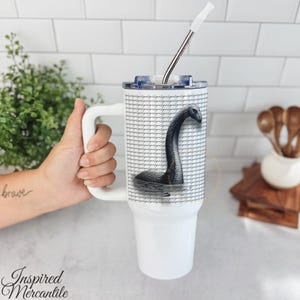 Loch Ness Tumbler, Nessie Travel Cup, Cryptid Lovers Gift, Scottish Folklore Legend Loch Ness Monster Gifts, Cryptozoology