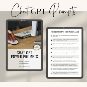 ChatGPT Power Prompts for Leads: Digital Product Prompts for Beginners