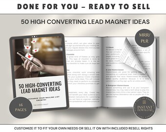 Digital Product PLR | Lead Magnet Ideas | Digital Product Guide | Sell PLR | Passive Income | PLR Ebook Template | Digital Marketing