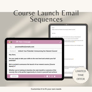 Email Marketing Done For You Emails | Course Launch Emails | Pre-written Emails | Email Templates | Email Marketing | Digital Marketing
