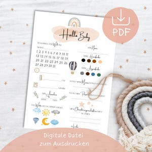 Juego de adivinanzas para baby shower | Fiesta de bienvenida al bebé | nacimiento | Embarazo | Juego de fiesta | Memoria