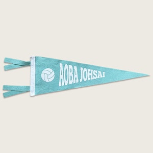 Haikyuu!! Aoba Johsai Wool Pennant Flag - Bedroom Wall Decor Art Anime Merch Collectible Flag - Decisive Battle at the Garbage Dump