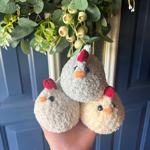 Crochet Chicken | Chicken Plushie | Farmhouse Chicken | Chicken Kitchen Decoration