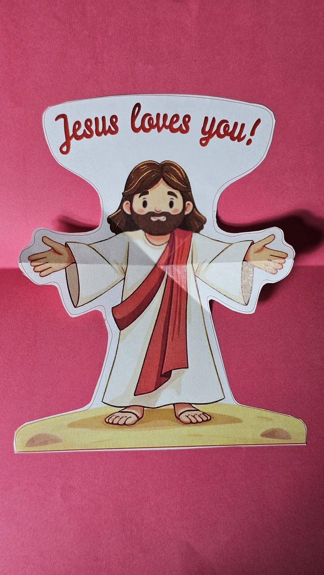 Jesus Loves You Pop-up Craft for Kids – Printable Christian Activity ...