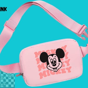 Disney Belt Bag | Retro Mickey Mouse Belt Bag | Fanny Pack | Over Shoulder Bag | Bachelorette Bag | Everywhere Athletic Cross Body Bag