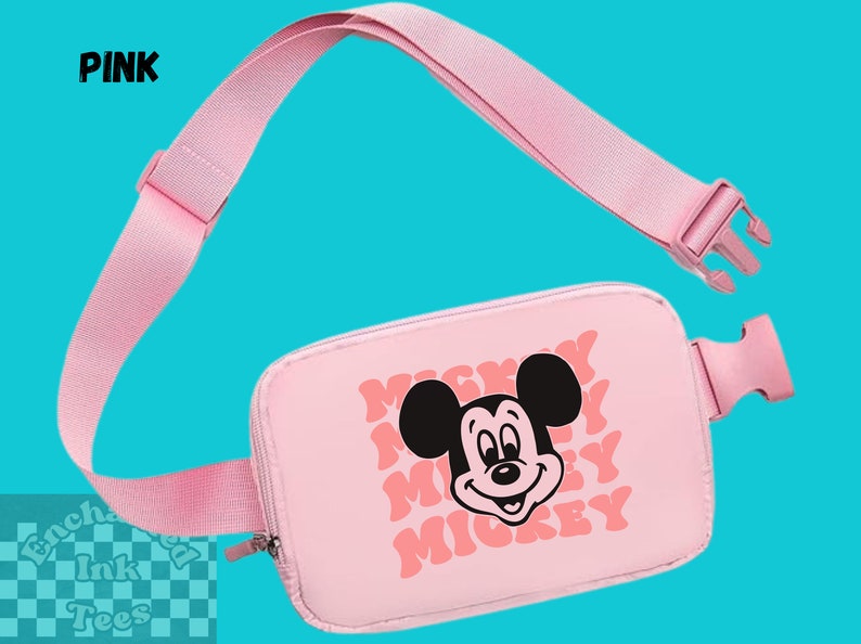 Disney Belt Bag | Retro Mickey Mouse Belt Bag | Fanny Pack | Over Shoulder Bag | Bachelorette Bag | Everywhere Athletic Cross Body Bag