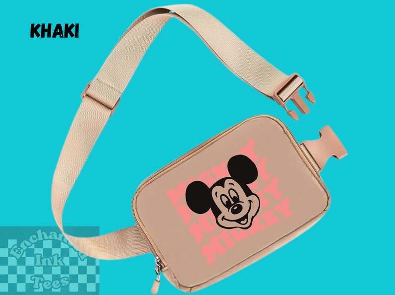 Disney Belt Bag | Retro Mickey Mouse Belt Bag | Fanny Pack | Over Shoulder Bag | Bachelorette Bag | Everywhere Athletic Cross Body Bag