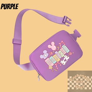 Disney Mickey Ears Belt Bag Disneyland Magical Purse Fanny Pack | Over Shoulder Bag | Bachelorette Bag | Everywhere Athletic Cross Body Bag