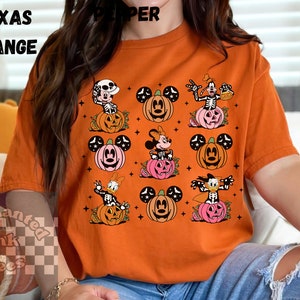 Halloween Mickey Mouse and Friends Unisex Sweatshirt, Vintage Halloween t-shirt, Disney Pumpkin Sweatshirt, Spooky Season Shirt, Disney Tee