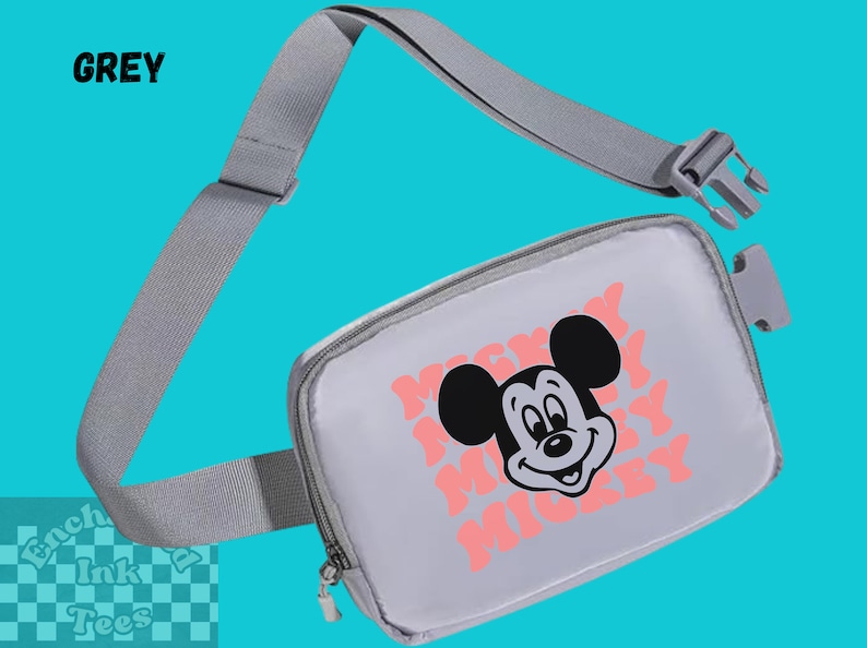Disney Belt Bag | Retro Mickey Mouse Belt Bag | Fanny Pack | Over Shoulder Bag | Bachelorette Bag | Everywhere Athletic Cross Body Bag